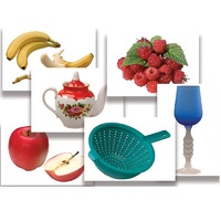 Набор предметных картинок "Фрукты, ягоды, орехи. Посуда" - «globural.ru» - Первоуральск