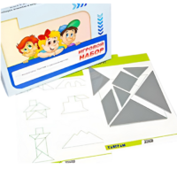 Игровой набор "Танграм" (с комплектом карточек) - «globural.ru» - Первоуральск