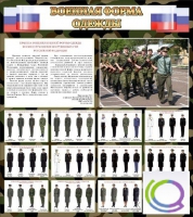 Стенд "Военная форма одежды (флаг РФ)" - «globural.ru» - Первоуральск