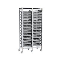 Стеллаж мобильный 2-х секционный для учебных наборов и цифровых лабораторных комплексов SenseDisc - «globural.ru» - Первоуральск