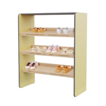 Полка для обуви во входную группу из коллекции мебели «НЕГА» (цвет желтый) - «globural.ru» - Первоуральск