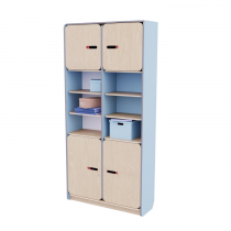 Рабочий стеллаж для воспитателя из коллекции «НЕГА» (цвет голубой) - «globural.ru» - Первоуральск