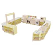 Игровая зона «Островок мастеров» из коллекции мебели «НЕГА» (желтый) - «globural.ru» - Первоуральск