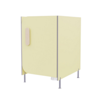 Гигиеническая кабинка из коллекции «НЕГА» (цвет желтый) - «globural.ru» - Первоуральск