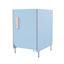 Гигиеническая кабинка из коллекции «НЕГА» (цвет голубой) - «globural.ru» - Первоуральск