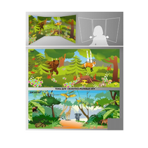 Стенд для сюжетно-ролевых игр 2-х сторонний (джунгли, лес) - «globural.ru» - Первоуральск