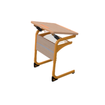 Стол ученический одноместный с регулировкой наклона столешницы на плоскоовальной трубе 3-5 гр.р - «globural.ru» - Первоуральск