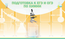 Стенд "Подготовка к ЕГЭ и ОГЭ по химии вариант 2 (9 карманов)" - «globural.ru» - Первоуральск