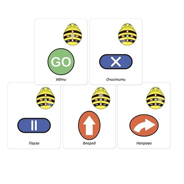 Набор карточек для программирования мини-робота Bee-Bot - «globural.ru» - Первоуральск