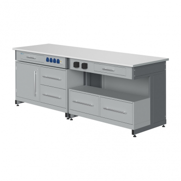 Стол лабораторный демонстрационный с электрическими розетками, автоматами аварийного отключения тока - «globural.ru» - Первоуральск