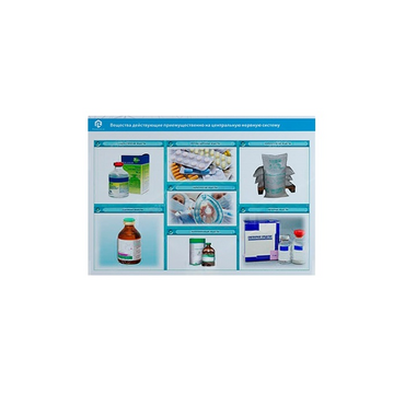 Стенд-планшет светодинамический «Изучение веществ, действующих преимущественно на центральную нервную систему» - «globural.ru» - Первоуральск